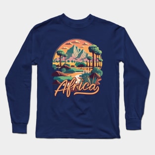 Beautiful African Landscape Long Sleeve T-Shirt